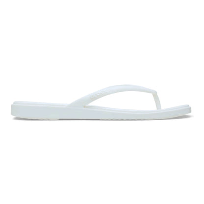 crocs miami flip πλάγια όψη εξωτερική πλευρά σε χρώμα chalk