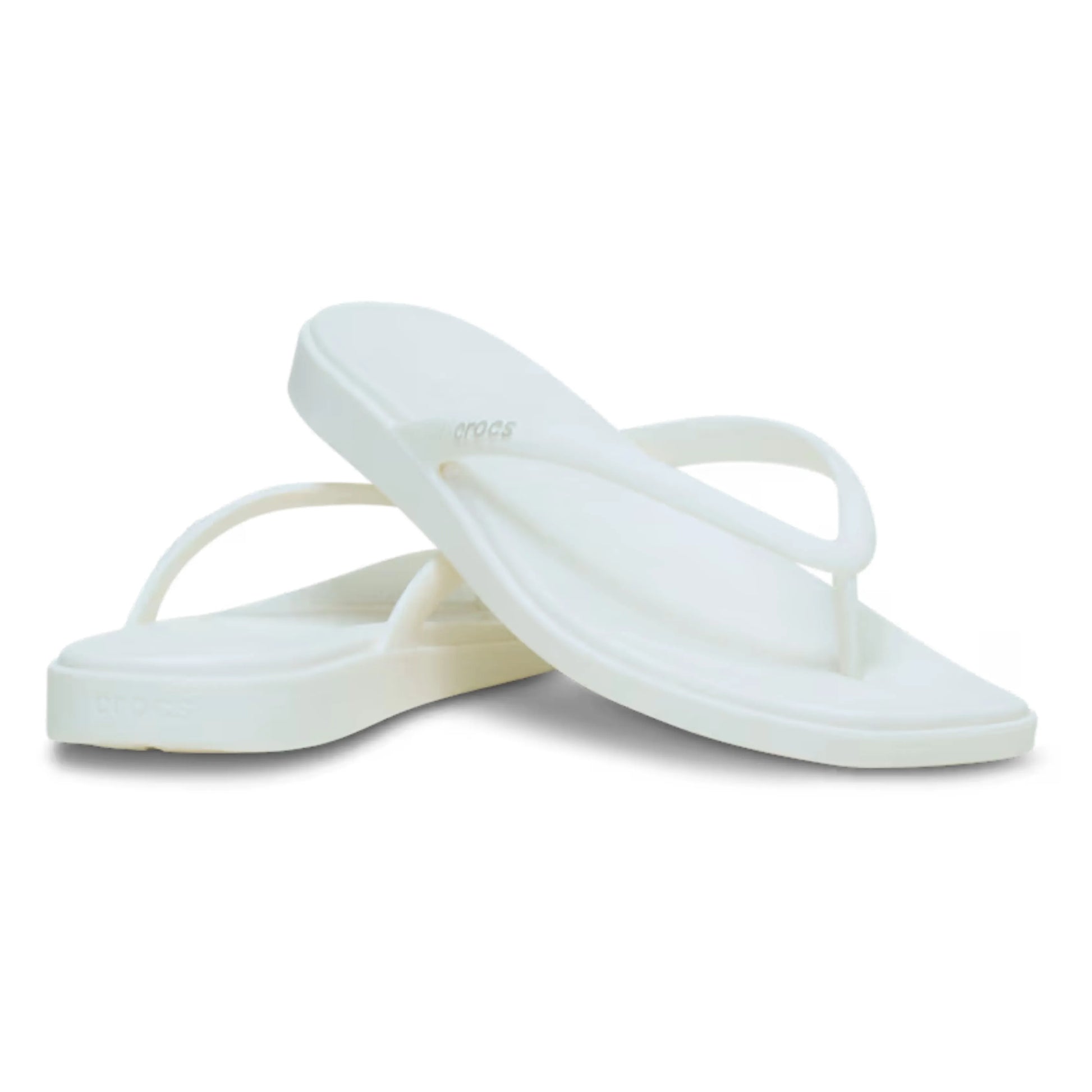 crocs miami flip όψη 3/4 εξωτερική πλευρά σε χρώμα chalk
