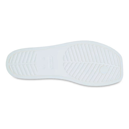 crocs miami flip κάτω όψη σόλα σε χρώμα chalk
