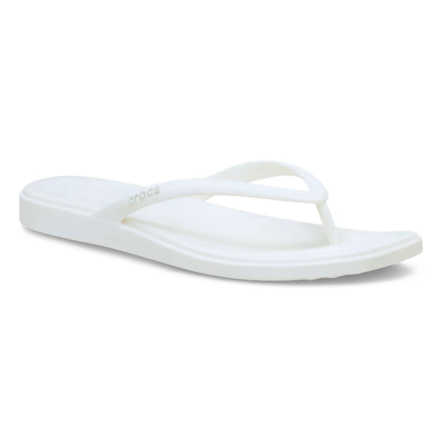 crocs miami flip όψη 3/4 εξωτερική πλευρά σε χρώμα chalk
