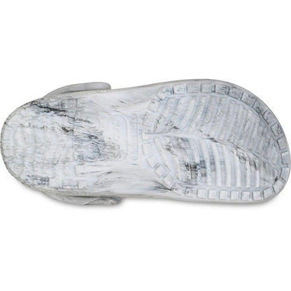 crocs watercolor marbled clog κάτω όψη σόλας, γκρι χρώμα
