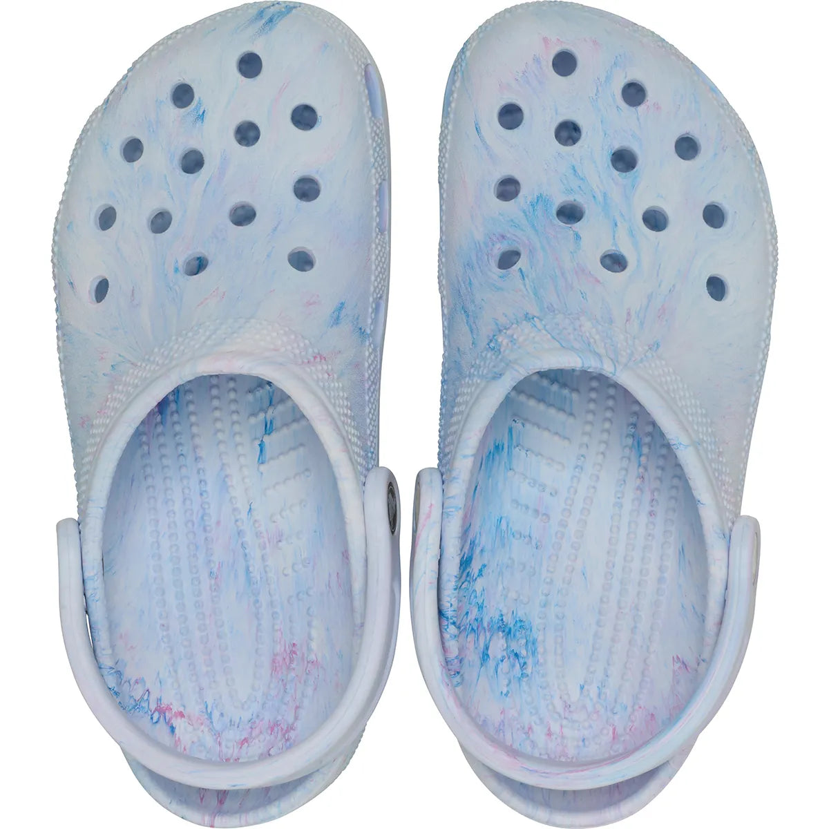 crocs classic marbled clog oxygen swirl unisex σαμπό πάνω όψη