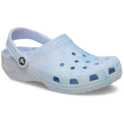 crocs classic marbled clog oxygen swirl unisex σαμπό όψη 3/4 εξωτερική πλευρά