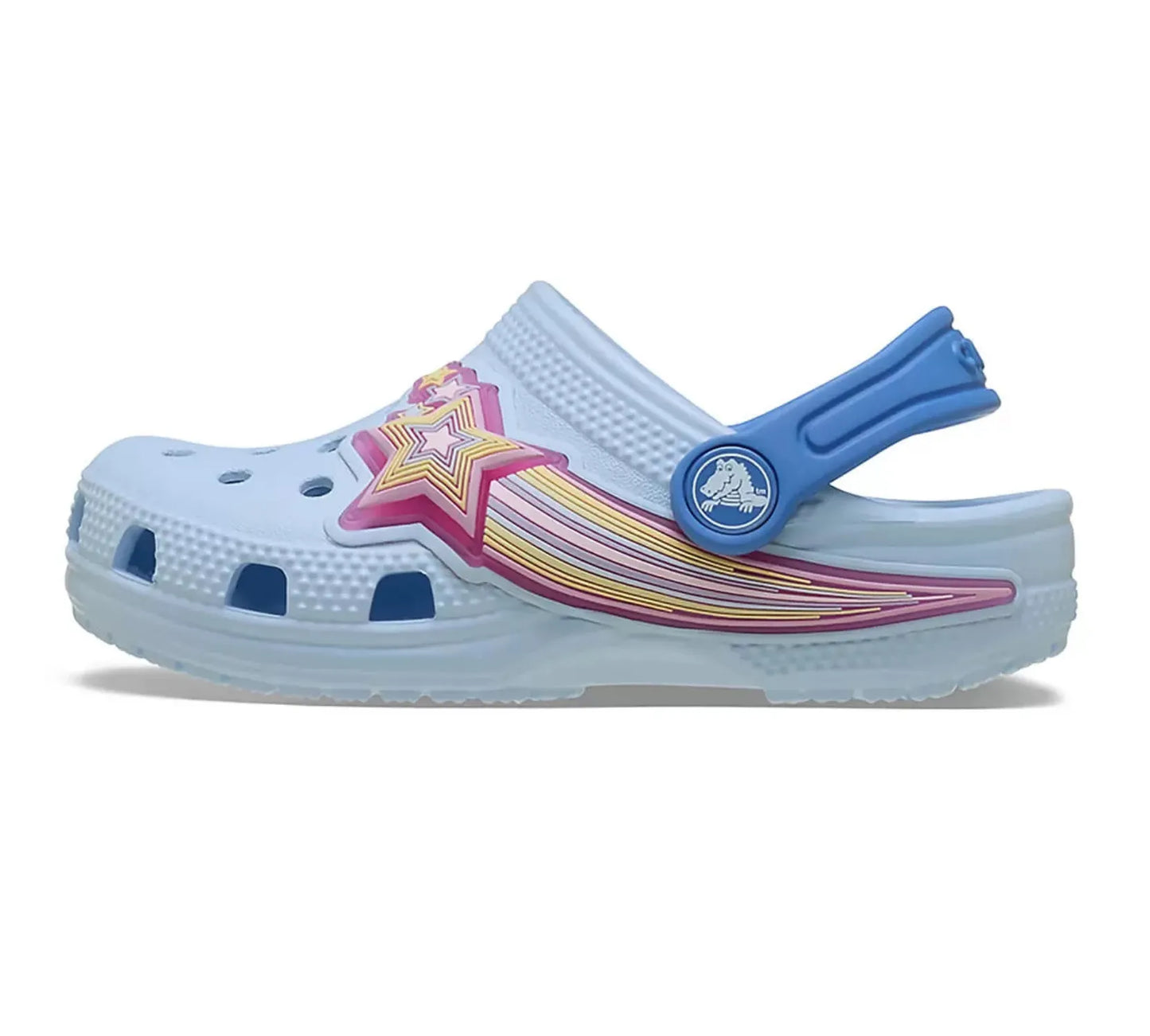 Crocs Classic Star Lights Clog T Παιδικά Σαμπό Με Φωτάκια Moonlight 4WK