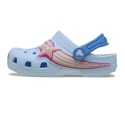 Crocs Classic Star Lights Clog T Παιδικά Σαμπό Με Φωτάκια Moonlight 4WK