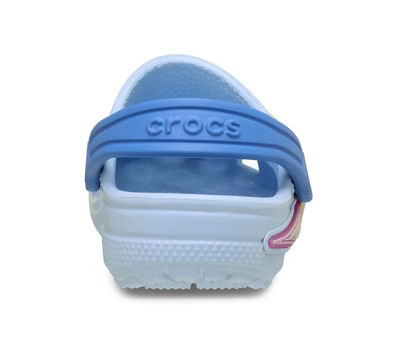  Ζευγάρι Crocs Classic Star Lights Clog T μωβ, πίσω  όψη με εμφανές λουράκι