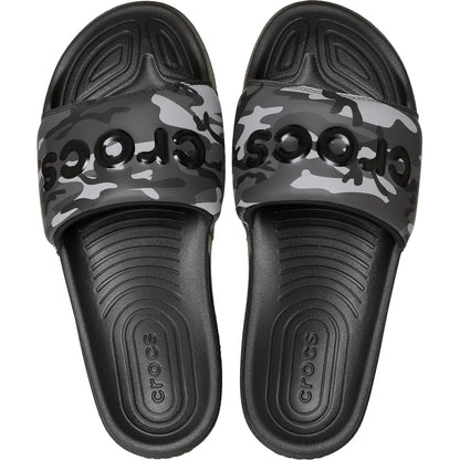 crocs all day slide men πάνω όψη ζευγάρι, χρώμα Μαύρο Γκρι Κάμο
