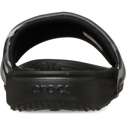 crocs all day slide men πίσω όψη ζευγάρι, χρώμα Μαύρο Γκρι Κάμο