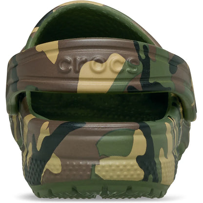 crocs classic graphic clog T πίσω όψη ζευγάρι, army green