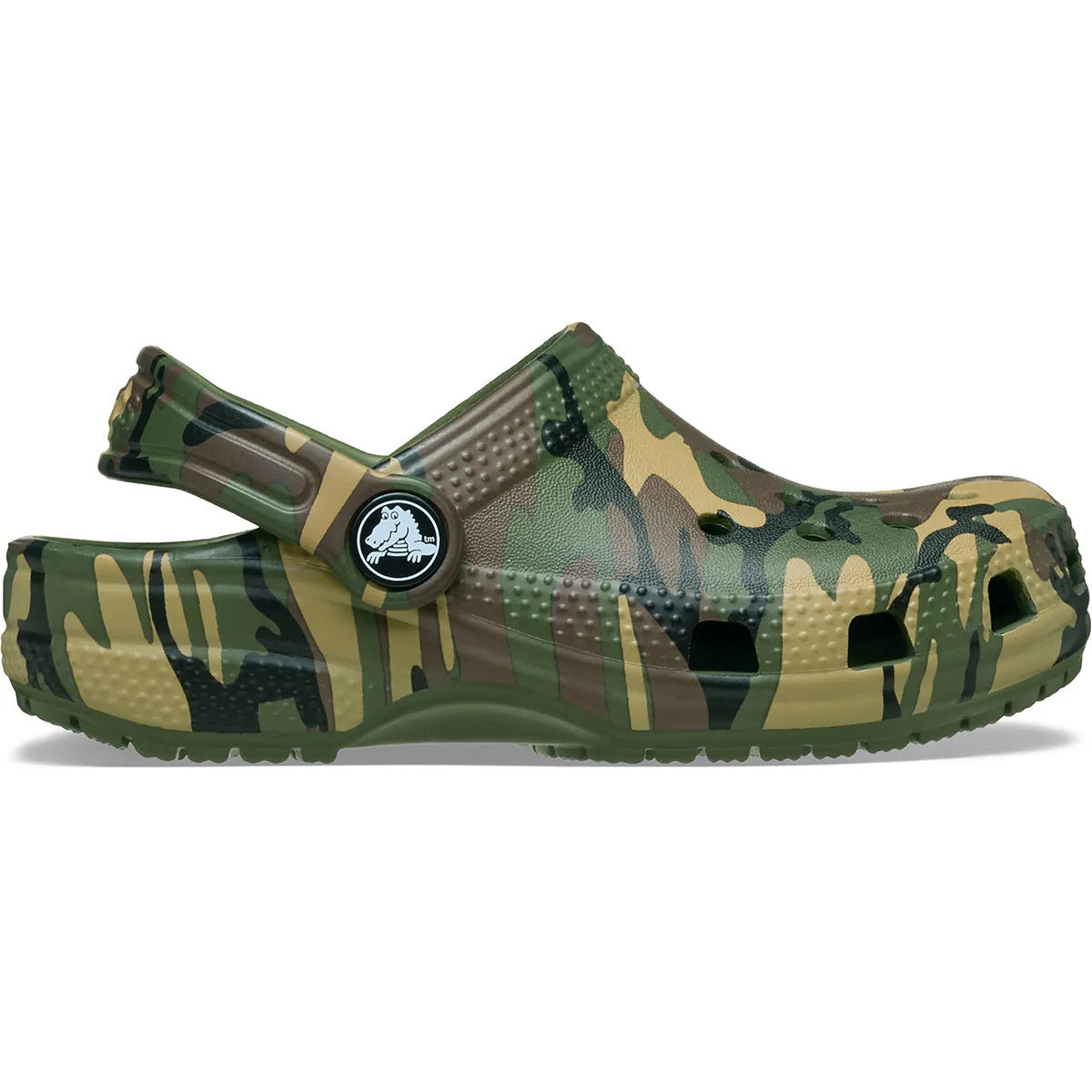 crocs classic graphic clog T πλάγια όψη εξωτερική πλευρά, army green
