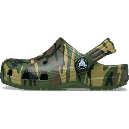crocs classic graphic clog T πλάγια όψη εξωτερική πλευρά νο2, army green