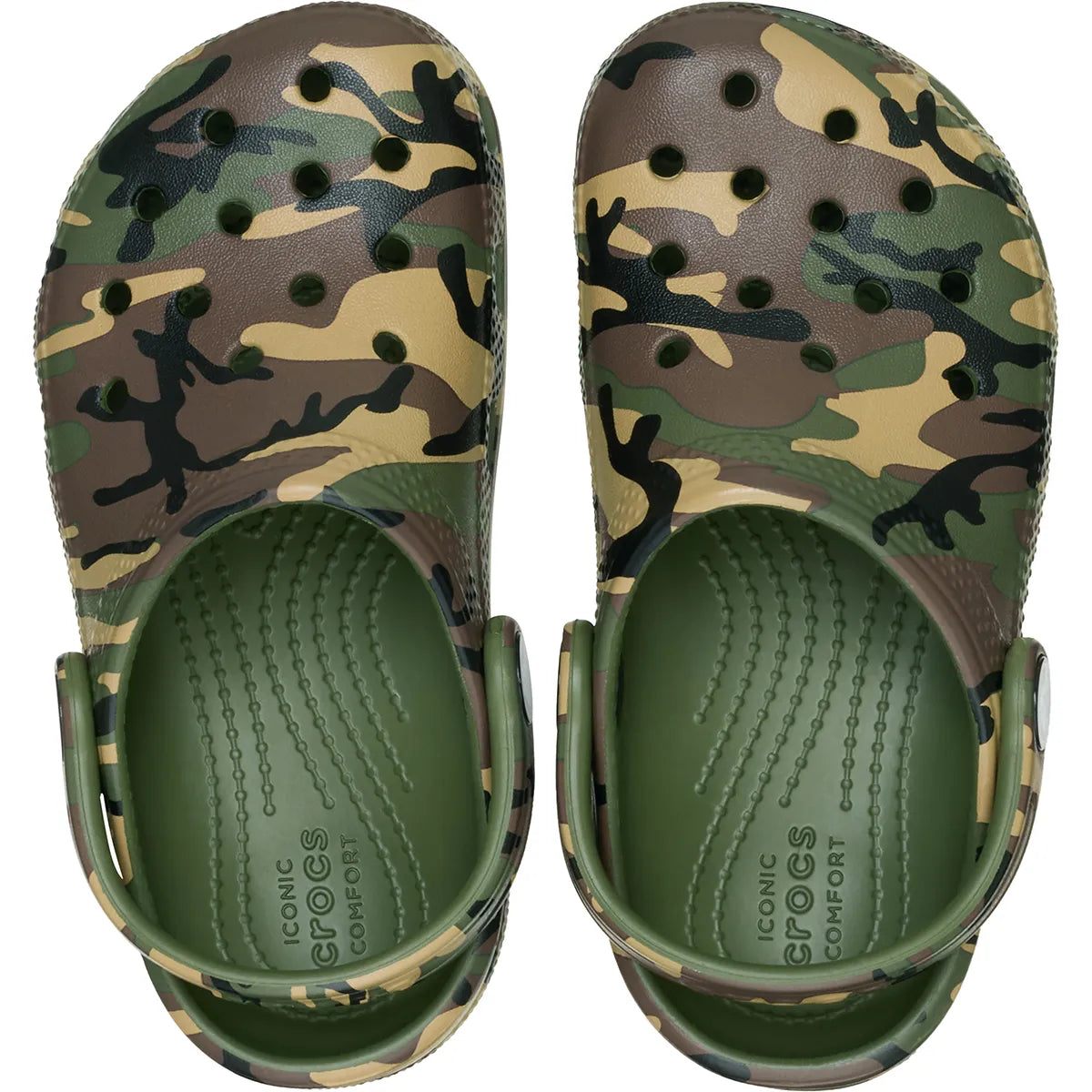 crocs classic graphic clog T πάνω όψη ζευγάρι, army green