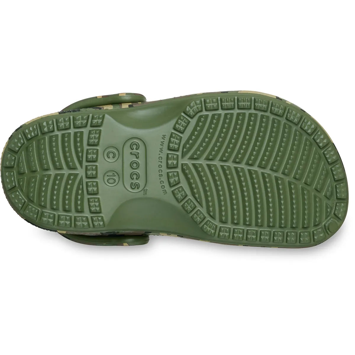 crocs classic graphic clog T κάτω όψη σόλας, army green