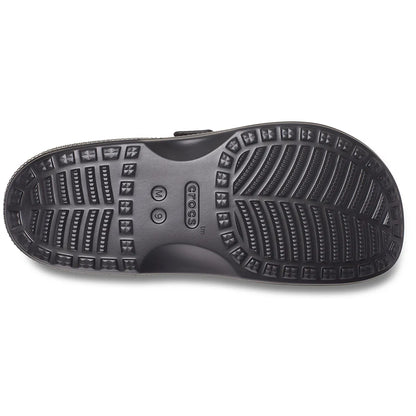 crocs mens saturday sandals κάτω όψη σόλας, μαύρο χρώμα