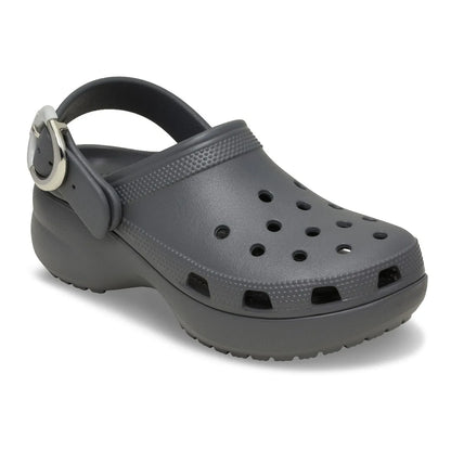 Crocs Classic Platform Buckle Clog 213230-0YK Carbon γυναικεία σαμπό 3/4