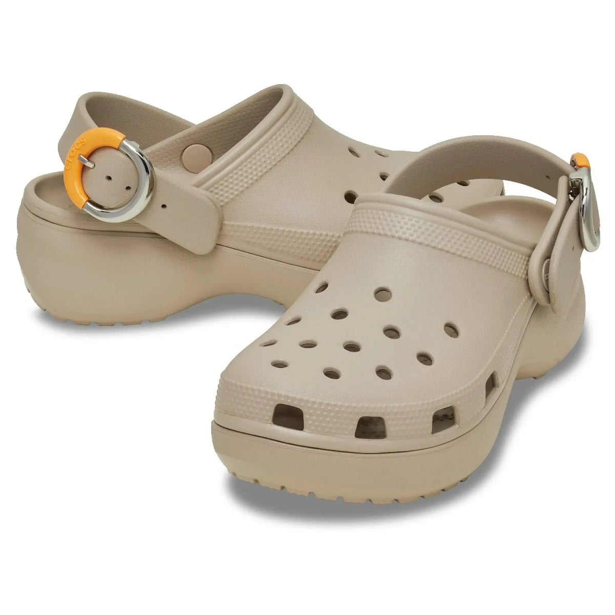 Crocs Classic Platform Buckle Clog 213230-2NM Dulce γυναικεία σαμπό 3/4 πίσω