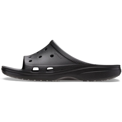 crocs saturday mens slide πλάγια όψη εξωτερική πλευρά νο2, μαύρο χρώμα