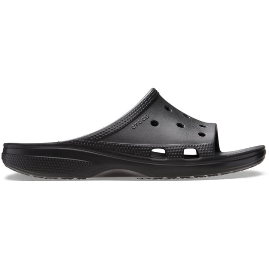 crocs saturday mens slide πλάγια όψη εξωτερική πλευρά, μαύρο χρώμα