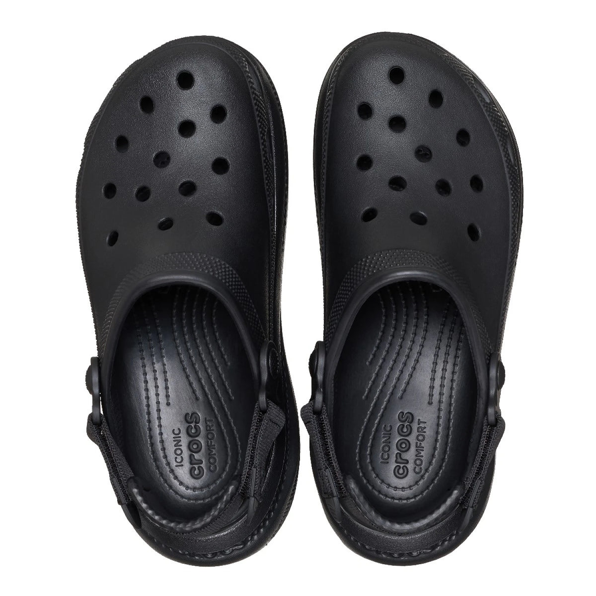 Crocs New Crush Clog 213448-001 Black unisex σαμπό πάνω όψη