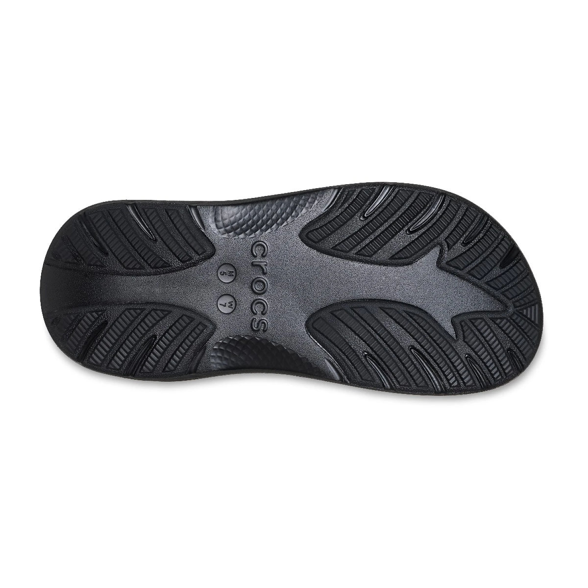 Crocs New Crush Clog 213448-001 Black unisex σαμπό κάτω όψη σόλας