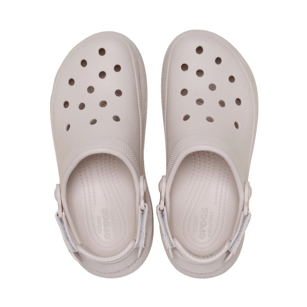 Crocs New Crush Clog 213448-2PL Cocoa Cream unisex σαμπό πάνω όψη