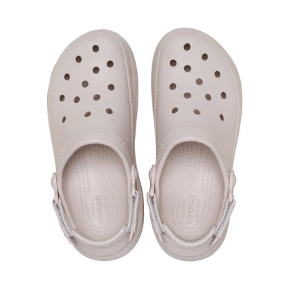 Crocs New Crush Clog 213448-2PL Cocoa Cream unisex σαμπό πάνω όψη