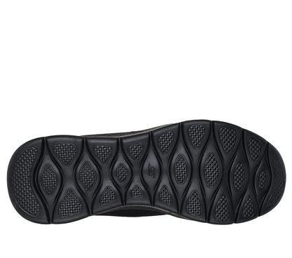skechers go walk flex netro slip ins κάτω όψη σόλας, μαύρο χρώμα
