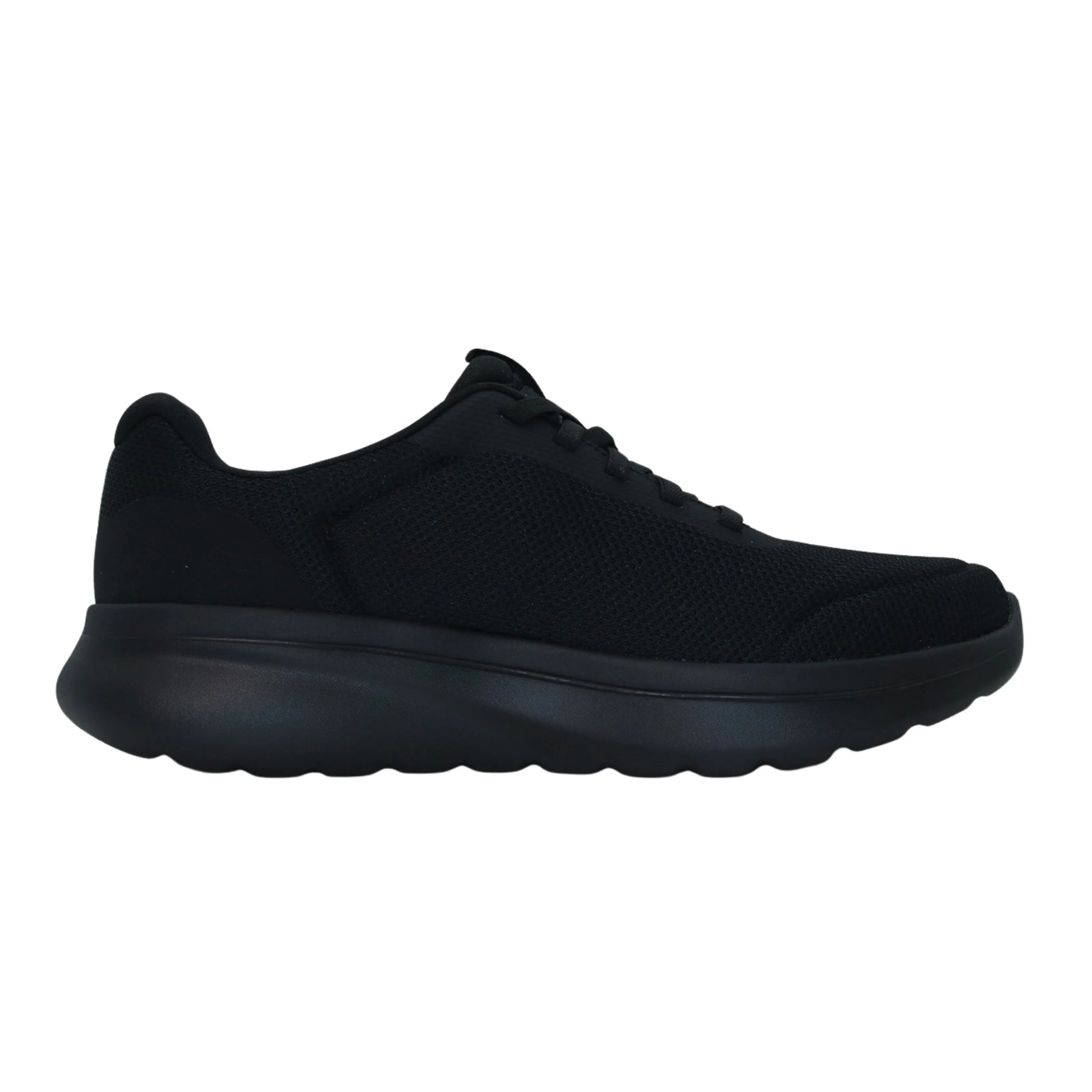 skechers go walk arch fit n joy cullman πλάγια όψη εσωτερική πλευρά, μαύρο χρώμα
