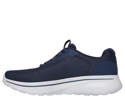 skechers go walk arch fit n joy cullman πλάγια όψη εσωτερική πλευρά, μπλέ χρώμα
