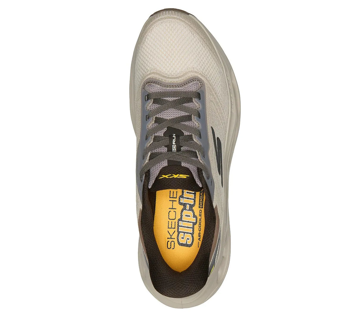Skechers Max Cushioning Glide-Step Cavara 220415-TPE Taupe ανδρικά sneakers πάνω όψη