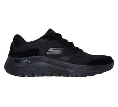  Skechers Arch Fit 2.0 The Keep μαύρα sneakers, πλάγια όψη