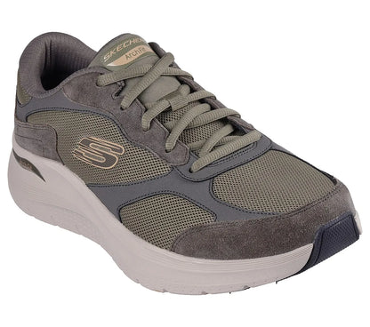  Skechers Arch Fit 2.0 The Keep olive sneakers, μπροστά λοξή όψη