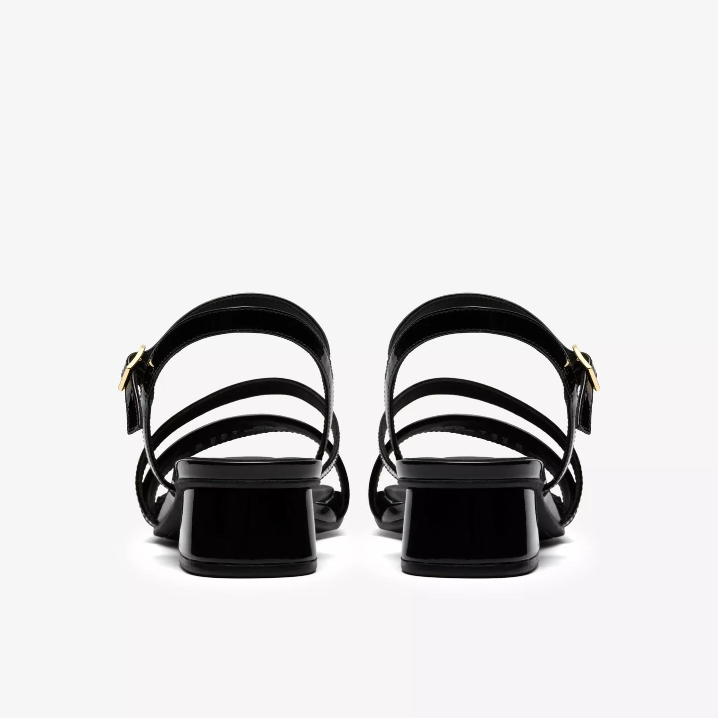 clarks serina35 strap πίσω όψη ζευγάρι, μαύρο χρώμα