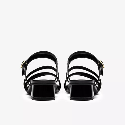 clarks serina35 strap πίσω όψη ζευγάρι, μαύρο χρώμα