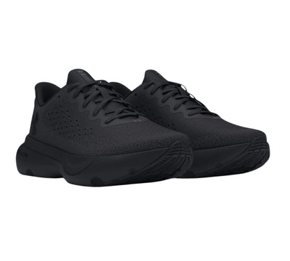  Under Armour Infinite Μαύρο – Τρισδιάστατη λήψη που δείχνει το running design και την τεχνολογία απορρόφησης κραδασμών