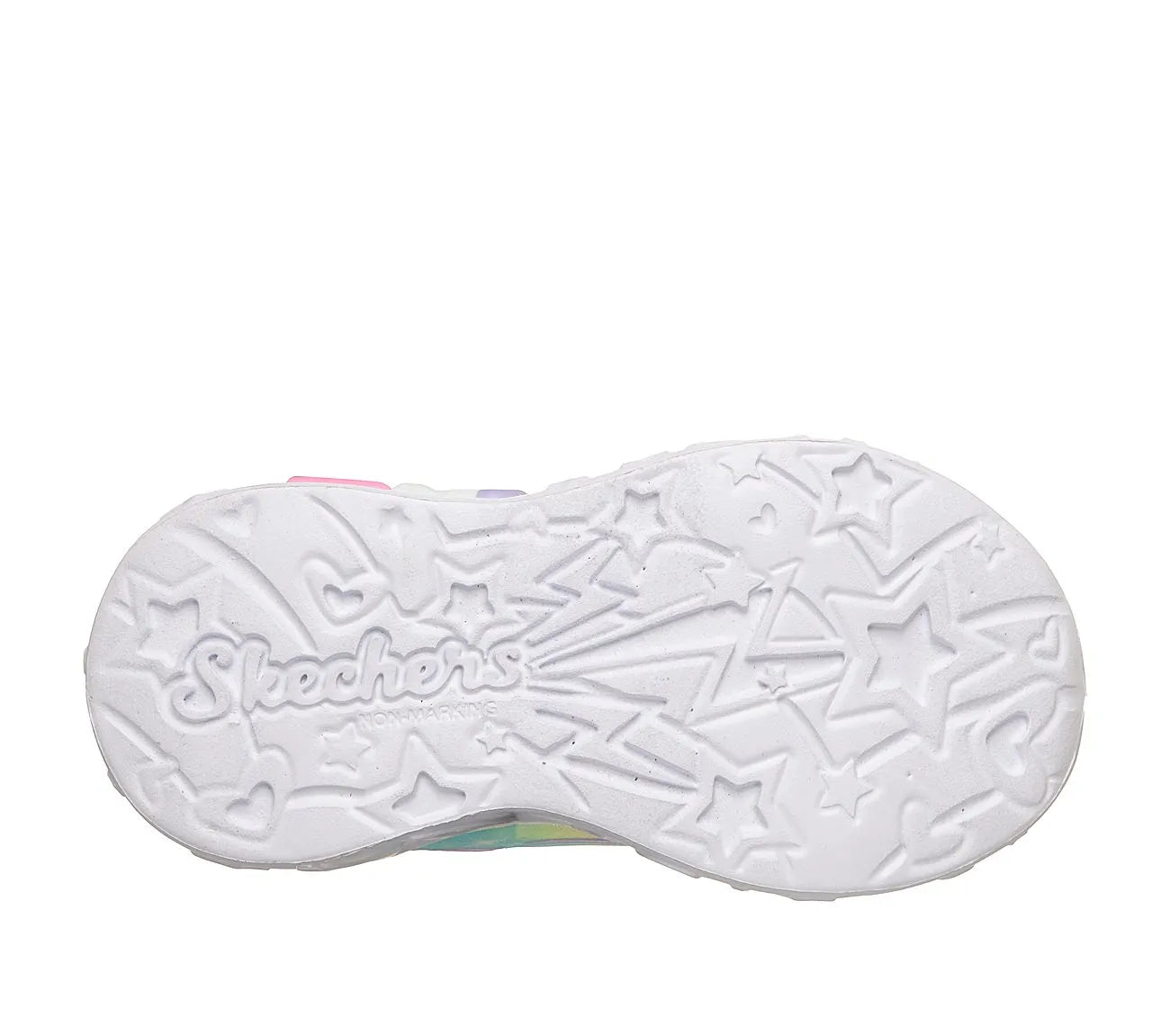 skechers s lights unicorn charmer lil hearts sparkle κάτω όψη σόλας