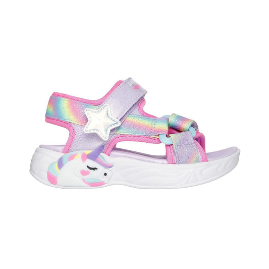 skechers s lights unicorn dreams sandal dreamy unicorns πλάγια όψη εξωτερική πλευρά
