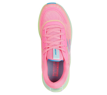 skechers max cushioning ascend aura speed πάνω όψη ζευγάρι, ροζ/multi