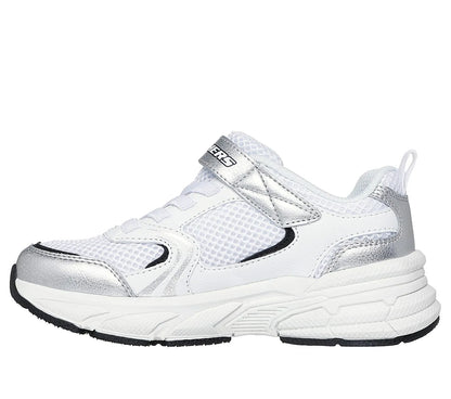 skechers retro graph πλάγια όψη εσωτερική πλευρά, λευκό/ασημί