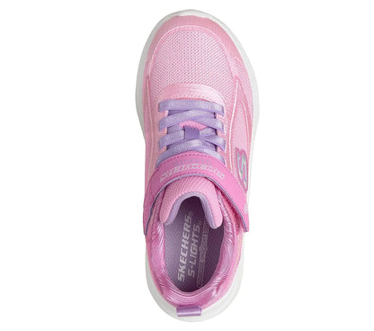 skechers s lights sola glow 2.0 dazzle steps πάνω όψη ζευγάρι, ροζ χρώμα