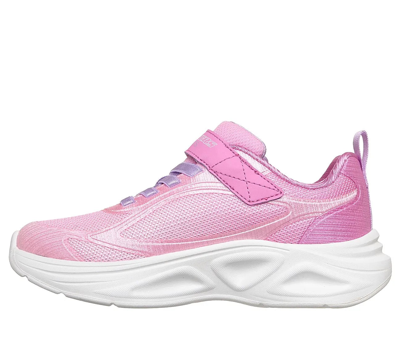 skechers s lights sola glow 2.0 dazzle steps πλάγια όψη εσωτερική πλευρά, ροζ χρώμα