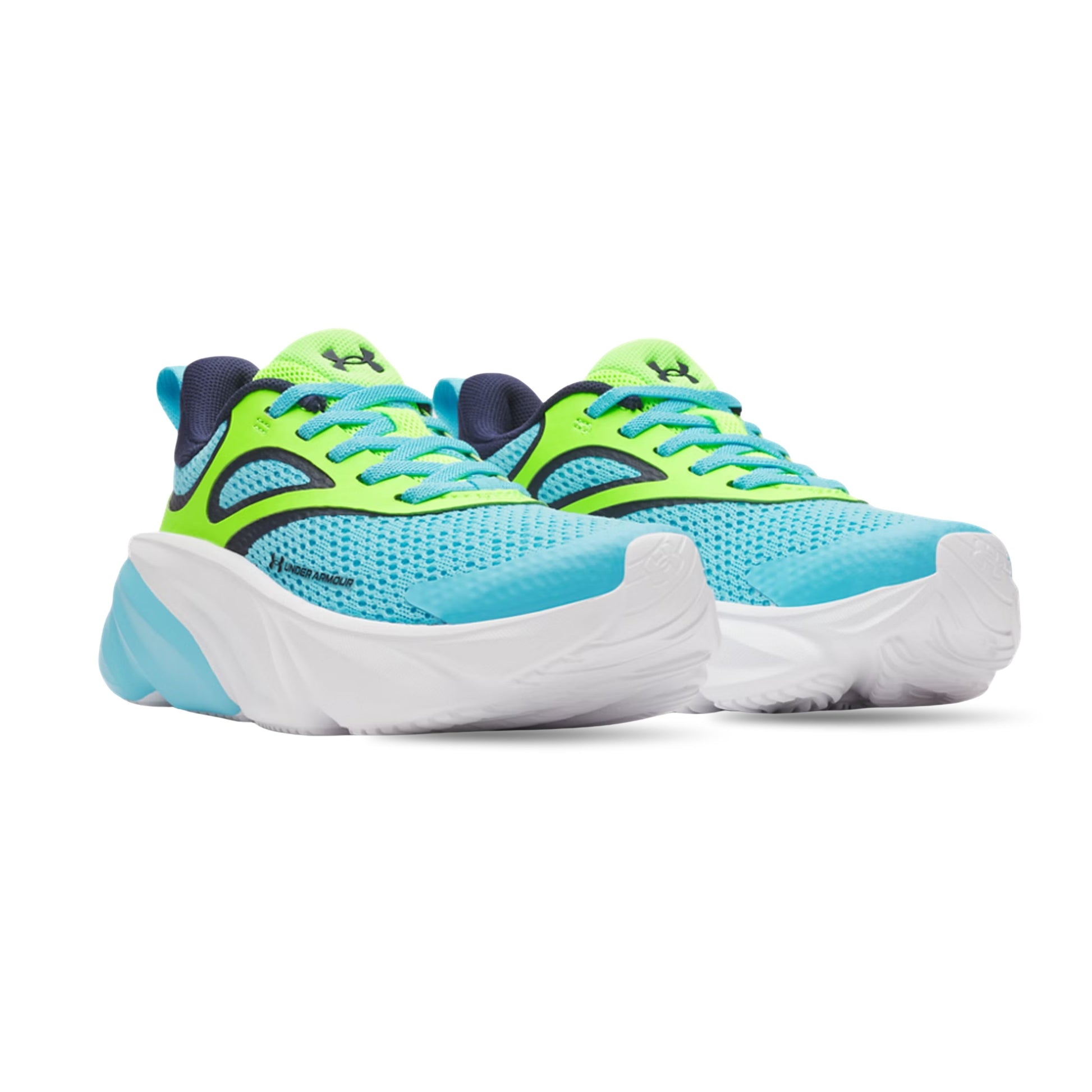 under armour bps rogue 6 al όψη 3/4 εξωτερική πλευρά σε Χρώμα Μπλέ - Πράσινο