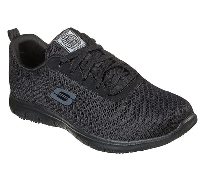 Skechers Γυναικεία Sneakers Εργασίας Work Relaxed Fit Μαύρα BLK