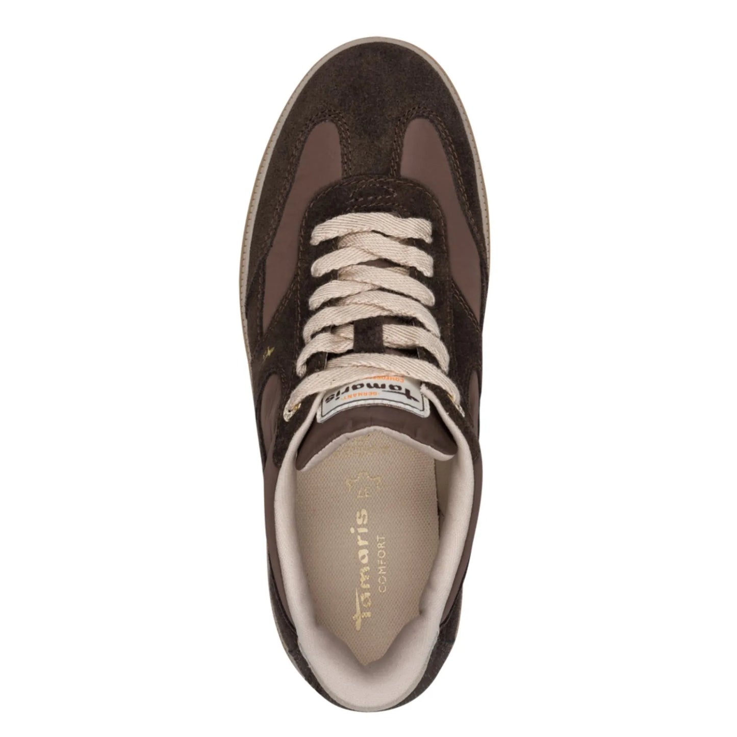 Tamaris Wide Fit 8-83708-47-304 Mocca γυναικεία sneakers πάνω όψη