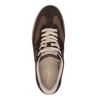 Tamaris Wide Fit 8-83708-47-304 Mocca γυναικεία sneakers πάνω όψη