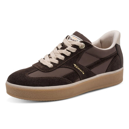 Tamaris Wide Fit 8-83708-47-304 Mocca γυναικεία sneakers 3/4 έξω