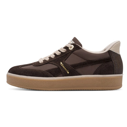 Tamaris Wide Fit 8-83708-47-304 Mocca γυναικεία sneakers πλάγια έξω