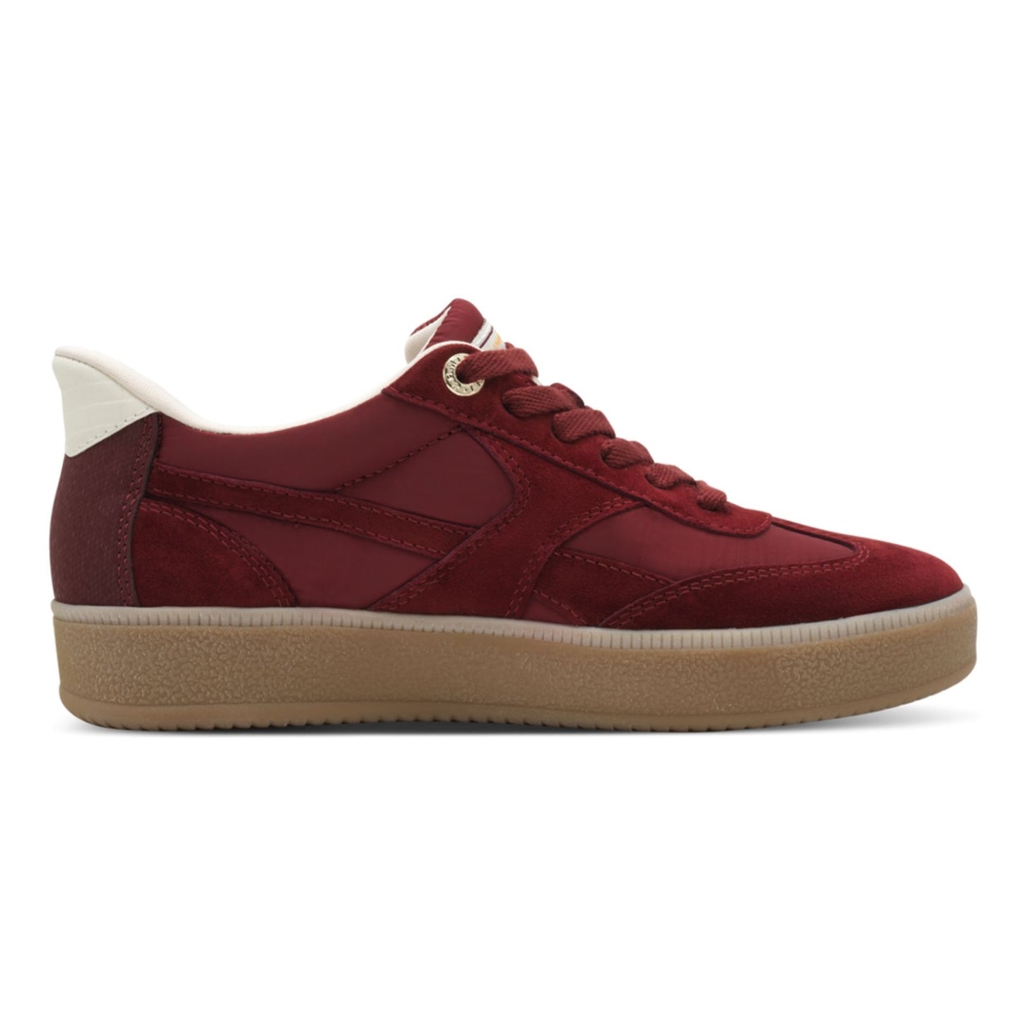 Tamaris Wide Fit 8-83708-47-535 Cranberry γυναικεία sneakers πλάγια μέσα