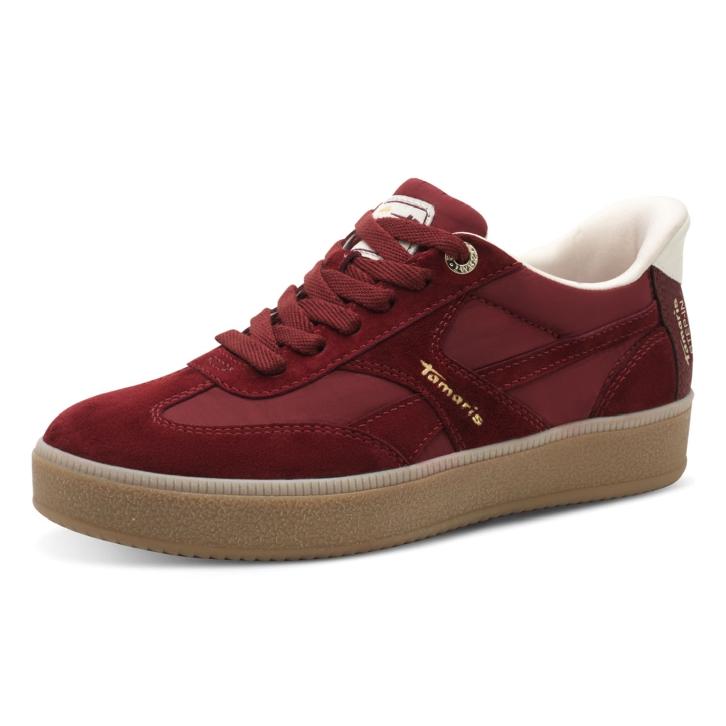 Tamaris Wide Fit 8-83708-47-535 Cranberry γυναικεία sneakers 3/4 έξω