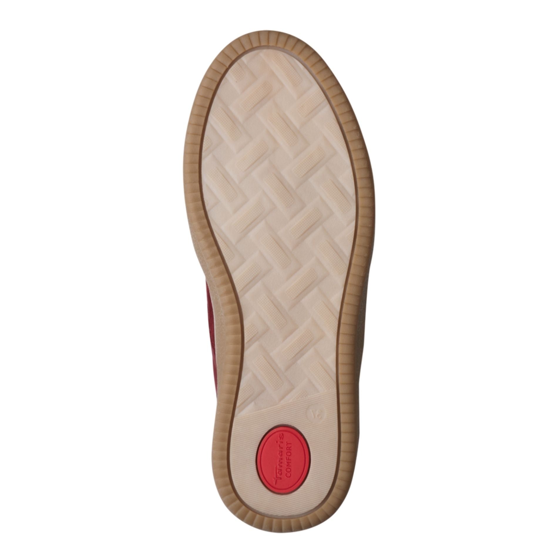 Tamaris Wide Fit 8-83708-47-535 Cranberry γυναικεία sneakers κάτω όψη σόλας